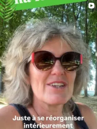 Publication Instagram : « Juste à se réorganiser intérieurement »